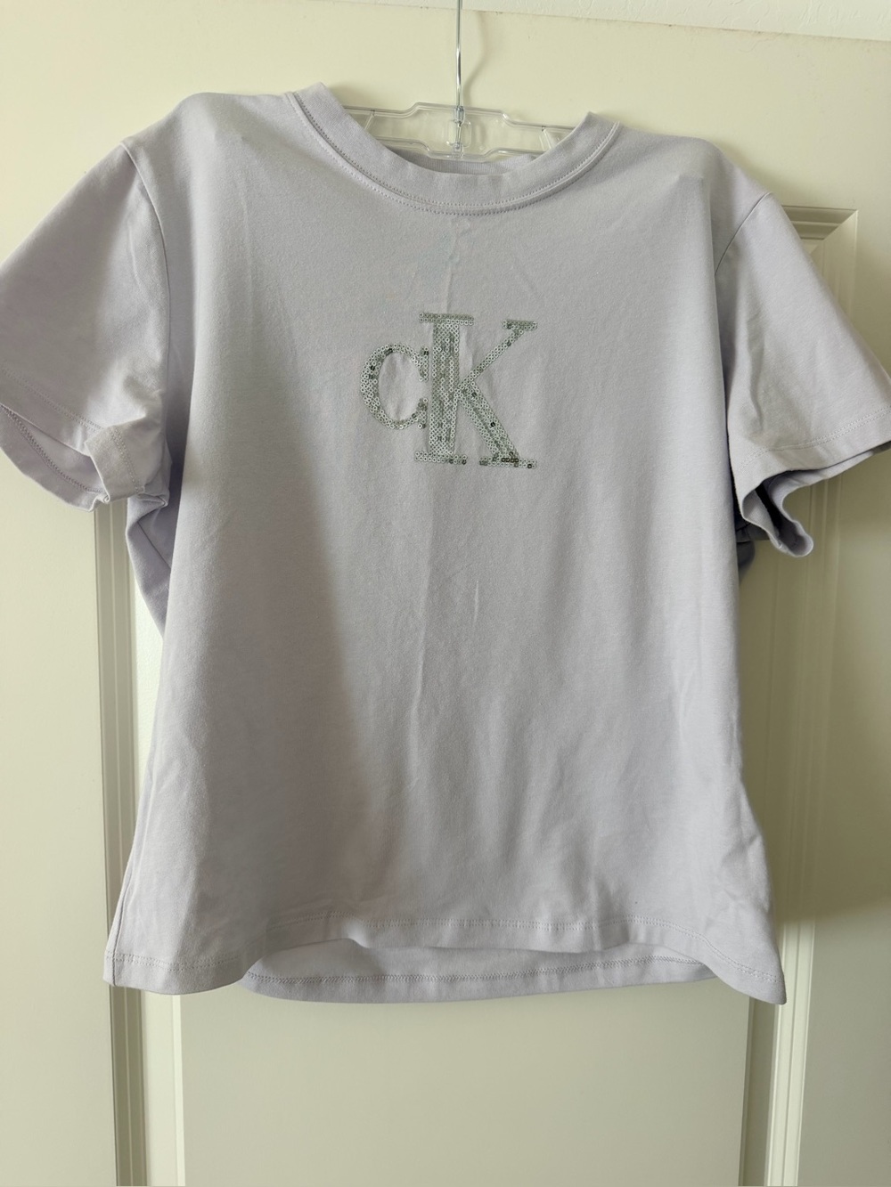 Calvin Klein Lilac Logo Short Sleeve Tee